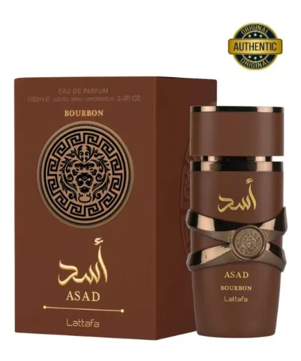 Perfume Árabe Lattafa Asad Bourbon Eau de Parfum Masculino 100ml Original