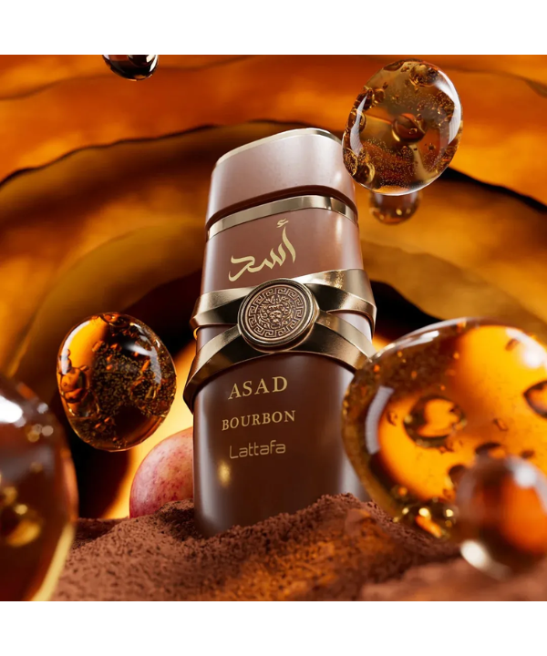 Perfume Árabe Lattafa Asad Bourbon Eau de Parfum Masculino 100ml Original