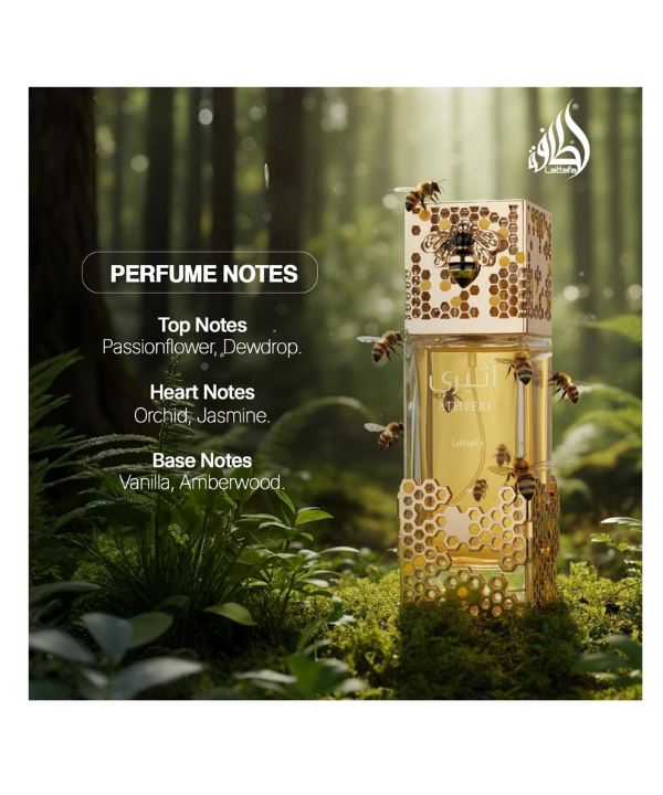 Perfume Feminino Lattafa Atheeri Eau de Parfum 100ml (Abelha) – Floral Doce Elegante