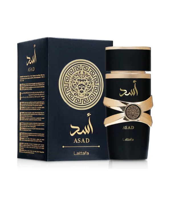 Perfume Masculino Asad Lattafa Eau de Parfum 100ml – Âmbar Especiado Intenso e Marcante